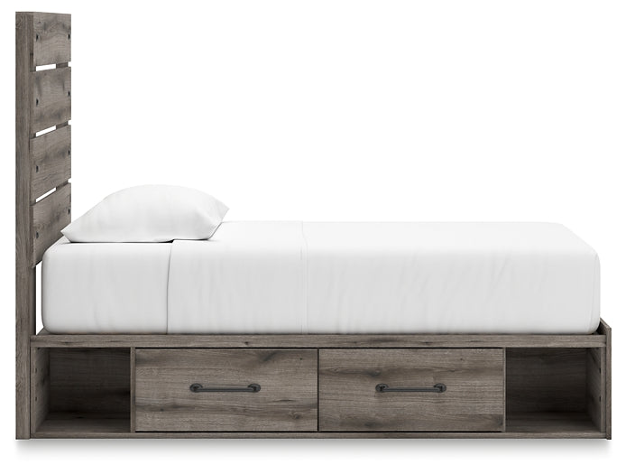 Graystorm Twin Panel Storage Bed