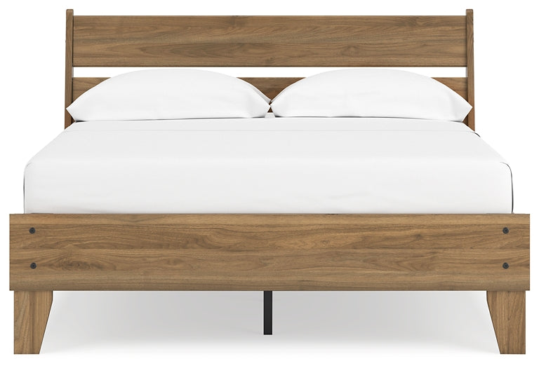 Deanlow Full Platform Panel Bed with 2 Nightstands